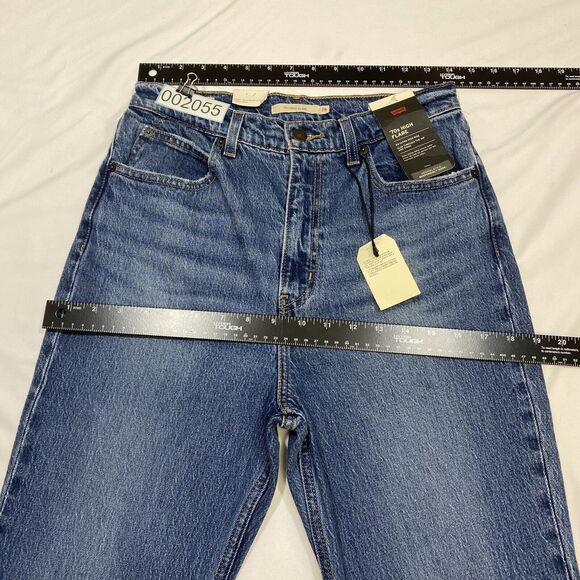 Levi's 70's High Flare Jeans Women 28x32 Blue Big E Distressed American Denim - Picture 11 of 14